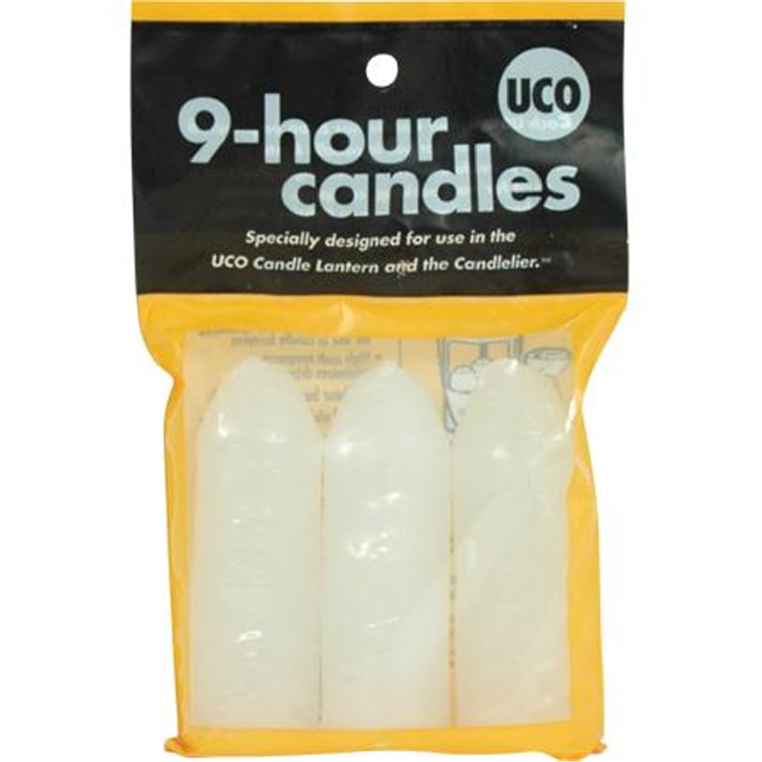 White 9-Hour Soy Wax Candles for Lanterns, 3 Pack