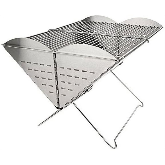 UCO Flatpack Large - Portable Stainless Steel Grill and Fire Pit