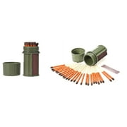 UCO Stormproof 25 Match Kit Dark Green Container - 2 Pack