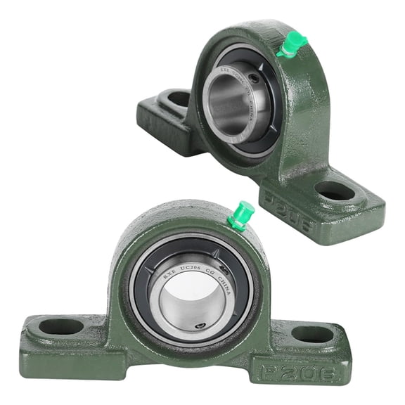 UCP206 Pillow Block Bearing 30mm Bore 2 Bolt Solid Base for 44 Inch Rear Axle Suitable for Go Kart ATV Quad Buggy Golf Cart LawnMowerDriftTrikeTricycle4Wheeler