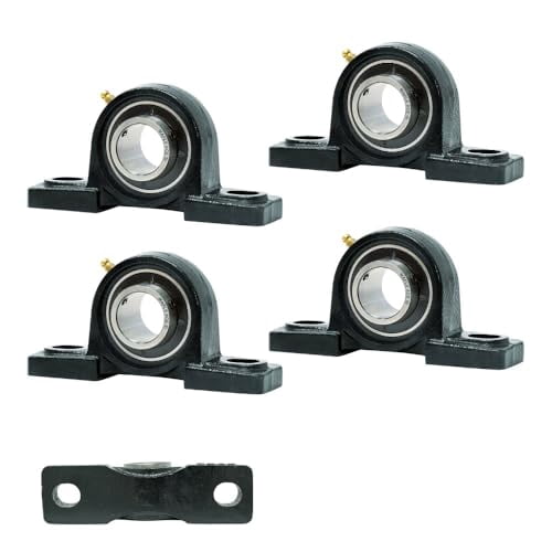 Lot De 4 Paliers à Semelle UCP207-22 - Alésage 1-3/8 Pouce, 2 Trous, à Rotule, Neufs MAPLE ACE