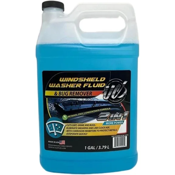 UCS 10015 2-In-1 Car Windshield Washer Fluid & Bug Remover 1 Gallon Ready to...