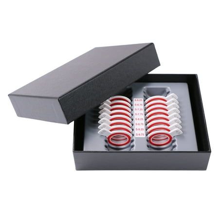UCanSee Trial Lens Set 16pcs Optical Concave Spherical Lenses Supplementary Kit Plastic Rim