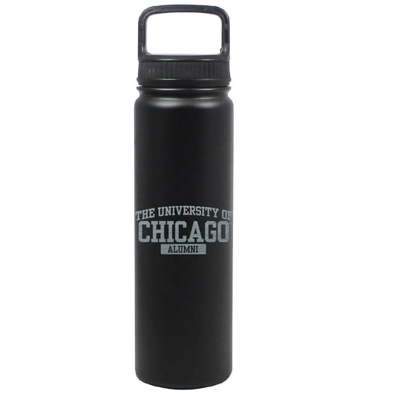 UChicago Maroons Black Alumni 24oz. Stainless Steel Eugene Bottle