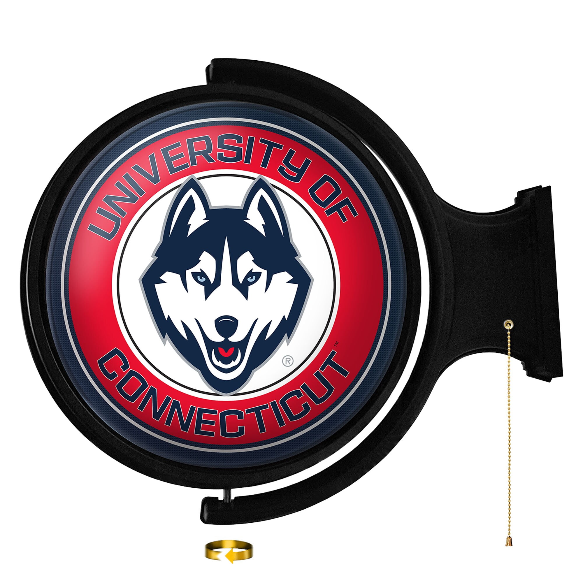 Uconn Hand Sign UConn Huskies Mascot 21'' x 23'' Rotating Lighted Wall Sign - Walmart.com