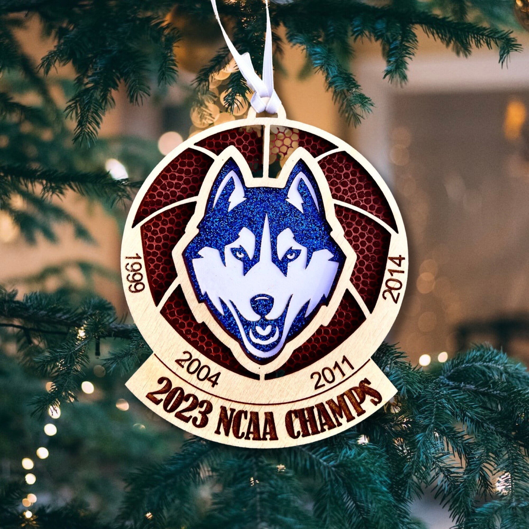 UConn Huskies*UConn Huskies Ornament*UConn Basketball*UConn National ...