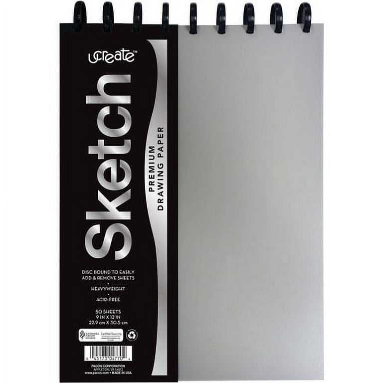 UCreate Disc Bound Sketch Book - 50 Sheets - Disc - 9 UCreate Disc Bound Sketch Book - 50 Sheets - Disc - 9
