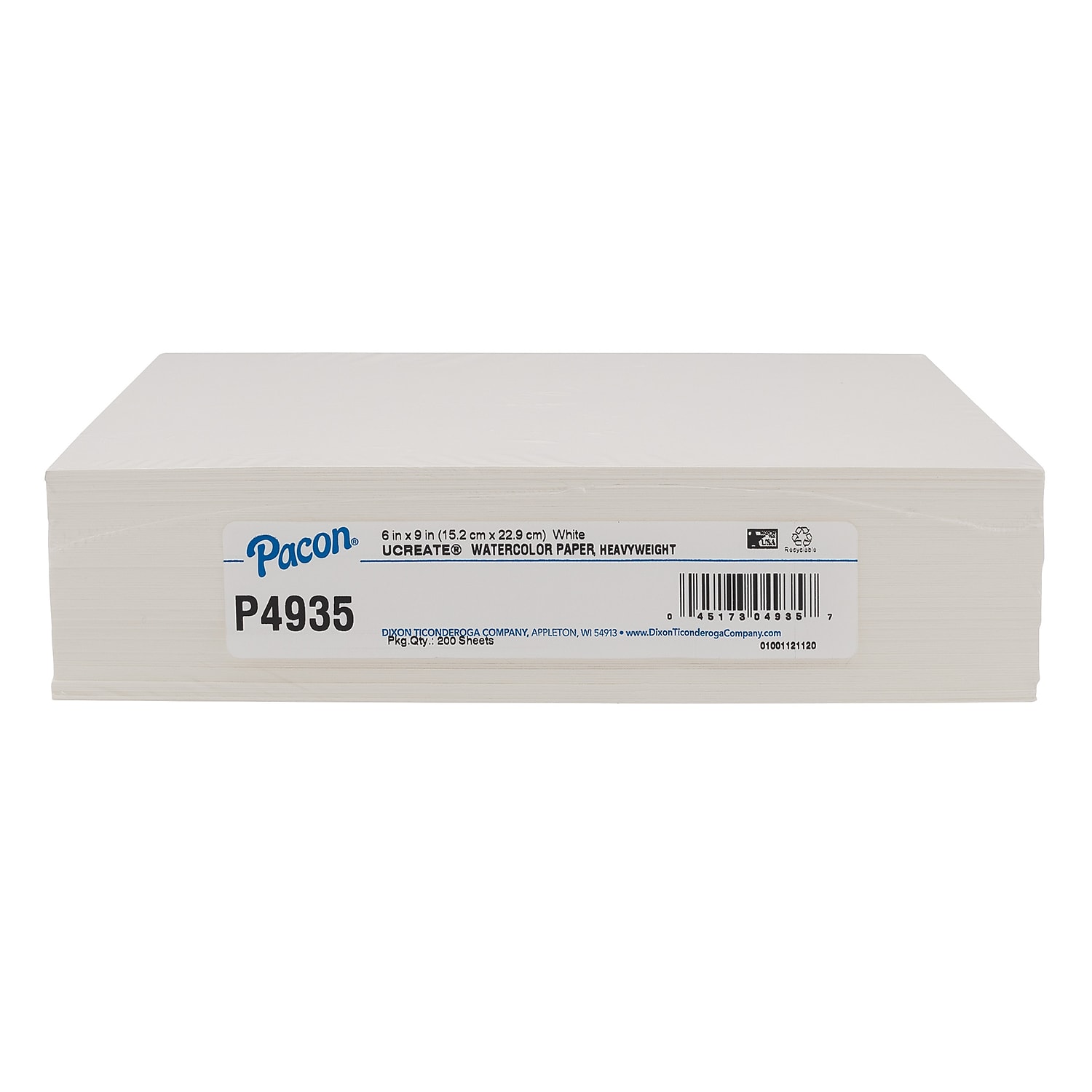 UCreate® Heavyweight White Watercolor Paper, 6" x 9", 200 Sheets