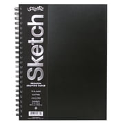 UCreate Poly Cover Sketch Book, Heavyweight, 9 in x 12 in, Black, 75 Sheets