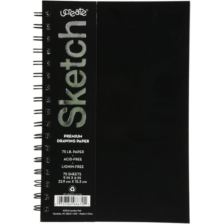  UCreate Poly Cover Sketch Book, Heavyweight, 9 x 6