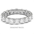 thumbnail image 1 of UD-EWB446-2414 14K White Gold 4-Prong Setting 1.41 Carat Total Natural Diamonds Basket Eternity Ring, 1 of 1