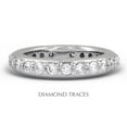 thumbnail image 1 of UD-EWB450-0395 18K White Gold Pave Setting 1.26 Carat Total Natural Diamonds Classic Eternity Ring, 1 of 1