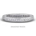 thumbnail image 1 of UD-EWB452-9644 18K White Gold Pave Setting 0.61 Carat Total Natural Diamonds Vintage Eternity Ring, 1 of 1