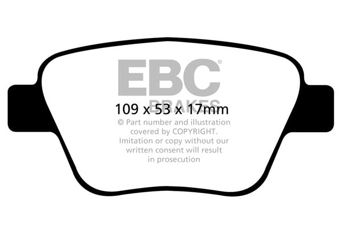 UD1456/ EBC OE Brake Pads Fits select: 2010-2018 VOLKSWAGEN JETTA, 2012-2015 VOLKSWAGEN PASSAT