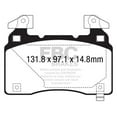 thumbnail image 1 of UD14741/ EBC OE Brake Pads Fits select: 2019-2022 TESLA MODEL X, 2012-2018 TESLA MODEL S, 1 of 2