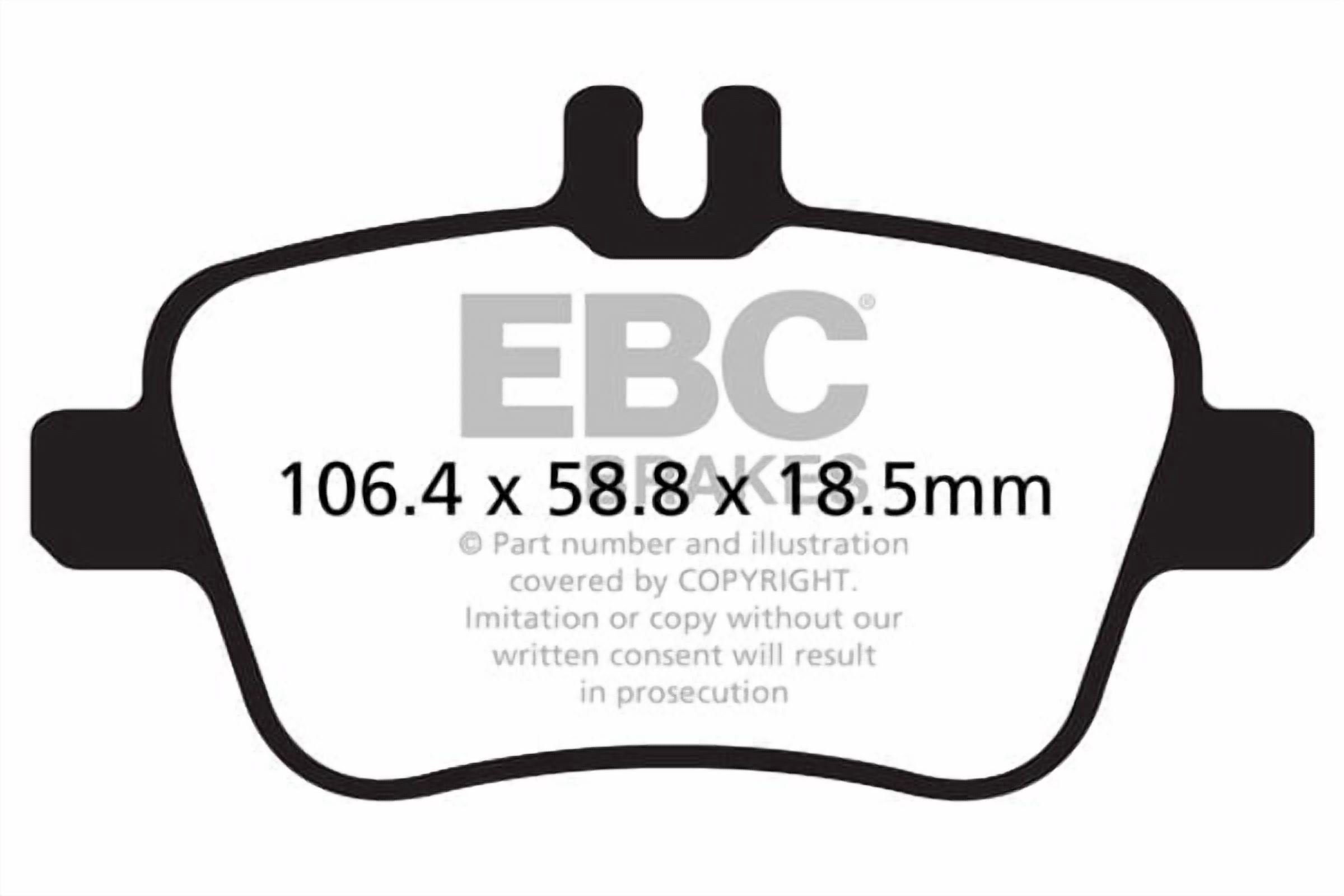 UD1646/ EBC OE Brake Pads Fits select: 2014-2019 MERCEDES-BENZ CLA, 2015-2020 MERCEDES-BENZ GLA