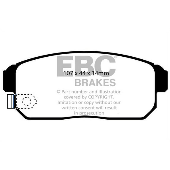 UD900/ EBC OE Brake Pads Fits select: 2002-2006 NISSAN SENTRA, 2002-2003 NISSAN MAXIMA