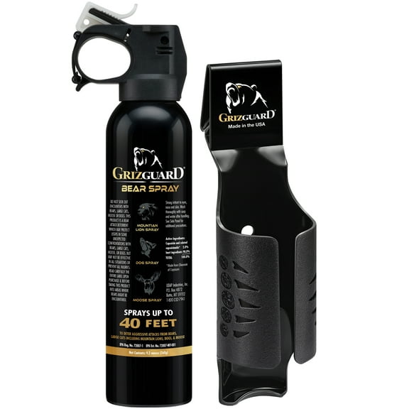 UDAP Griz Guard Bear Pepper Spray with Holster, 9.2 oz, 260GG