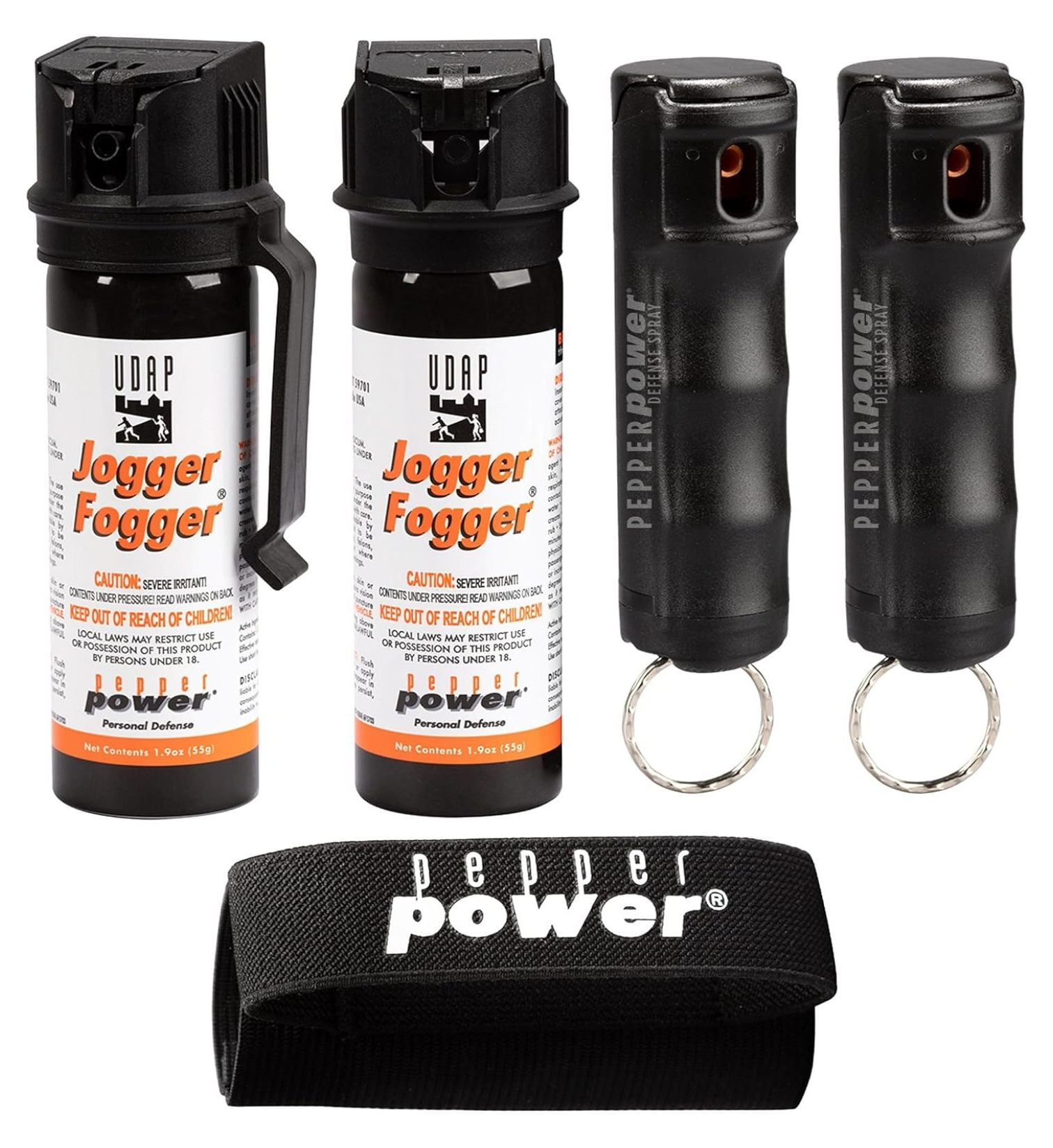 UDAP Jogger Fogger OC Compact Self Defense Pepper Spray with Holster