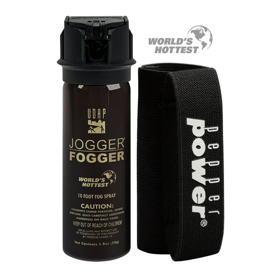 UDAP Pepper Power Jogger Fogger Hot Pepper Spray for Protection, 1.9 oz, 3PWH Single pack.