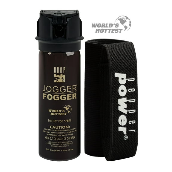UDAP Pepper Power Jogger Fogger Hot Pepper Spray for Protection, 1.9 oz, 3PWH Single pack.