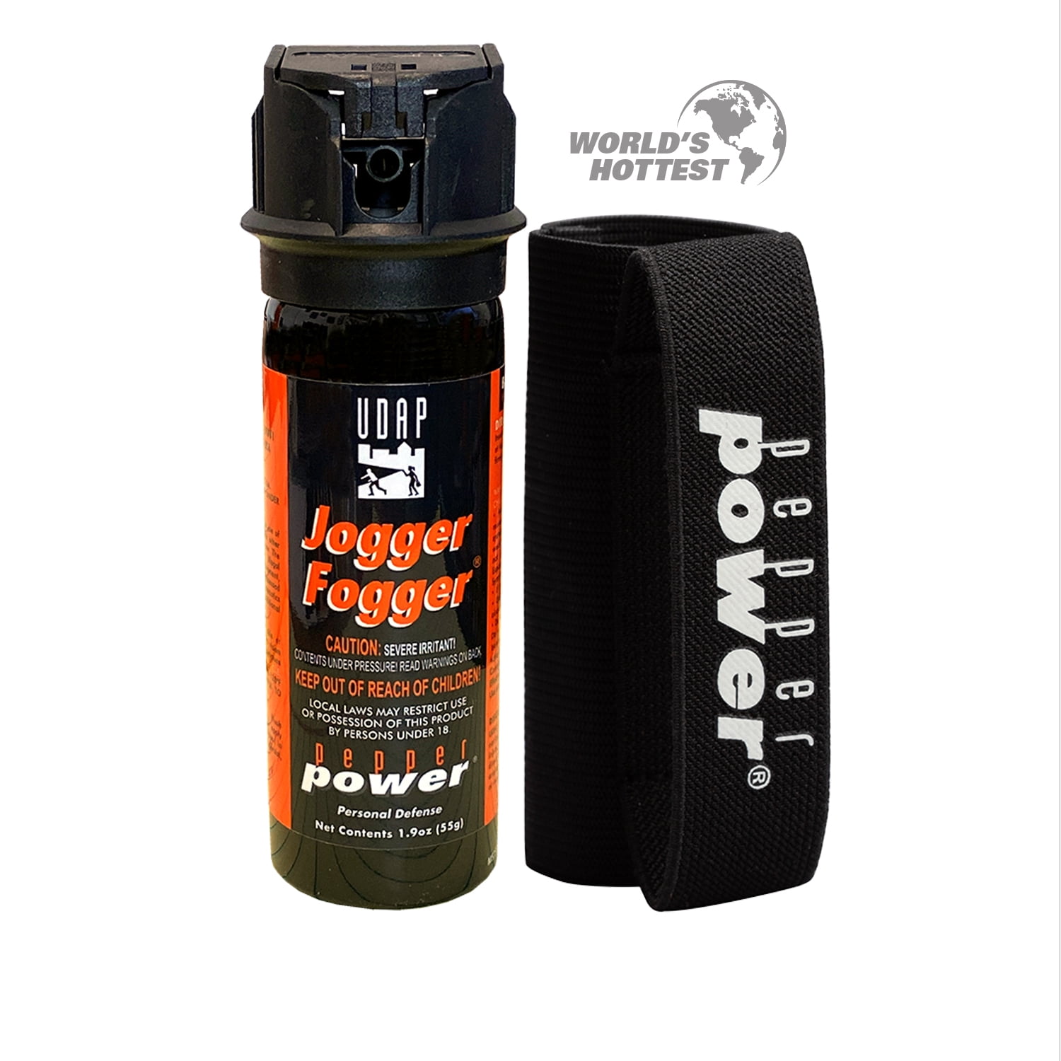 UDAP Pepper Power Jogger Fogger Hot Pepper Spray for Protection, 1.9 oz