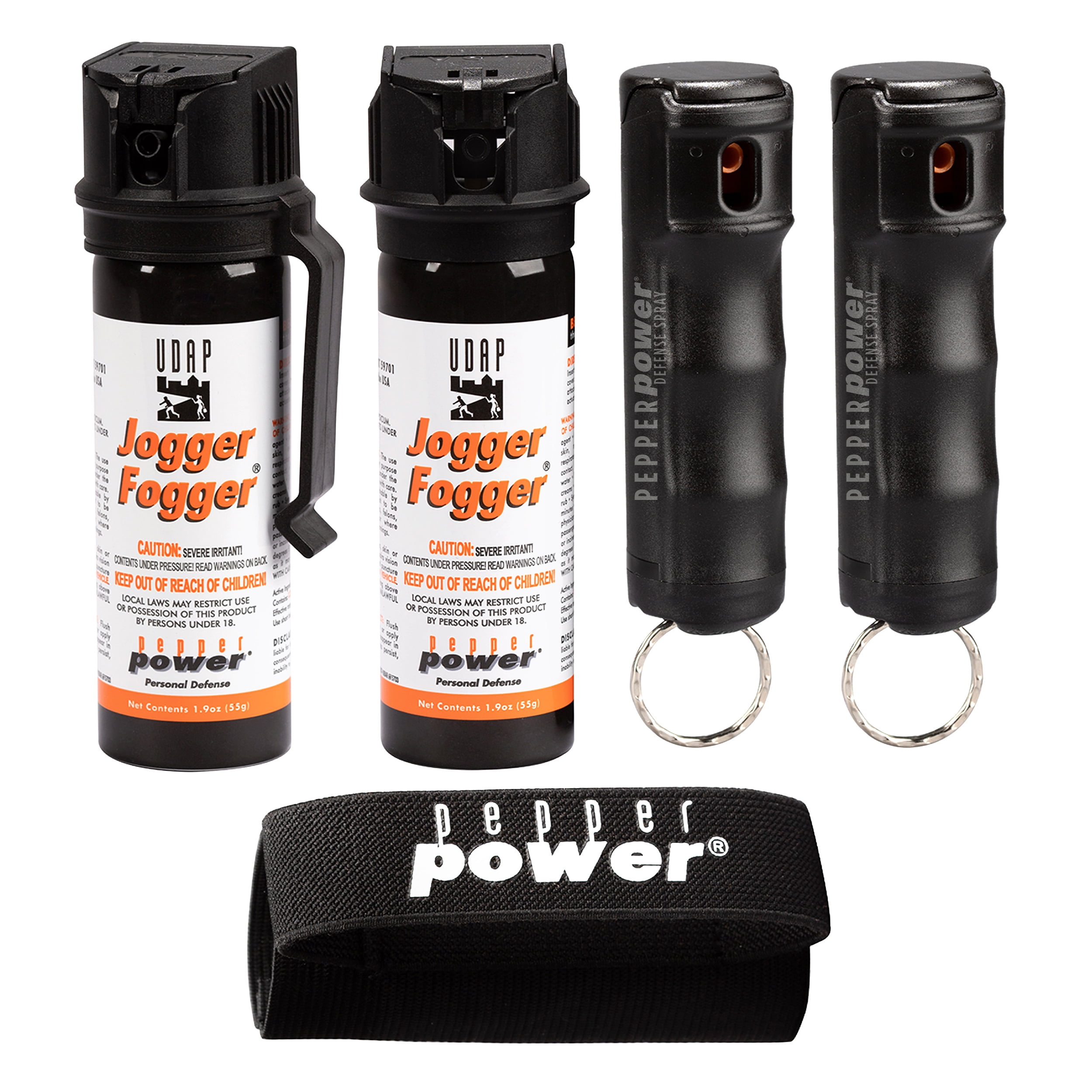 UDAP Pepper Power Jogger Fogger Spray with Holster and Keychain, 5