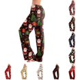thumbnail image 1 of UDAUDU Christmas Pajama Pants Women Soft Cute Graphic Lounge Pants Elastic Waist Loose Fit Fall Pajama Pants L, 1 of 6