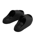 thumbnail image 1 of UDAUDU Cloud Slides for Women Men Comfortable Soft Slippers Cushioned Thick Sole Bathroom Shower Pool Sandals Black 8 Wide, 1 of 5