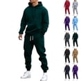 thumbnail image 1 of UDAUDU Men's 2‑Piece Pullover Hoodie Jogger Tracksuit Relaxed Fit Workout Athletic Sweatsuit Set for Men Daily Street Outfit L, 1 of 9