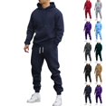 thumbnail image 1 of UDAUDU Men's 2‑Piece Pullover Hoodie Jogger Tracksuit Relaxed Fit Workout Athletic Sweatsuit Set for Men Daily Street Outfit L, 1 of 8