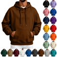 thumbnail image 1 of UDAUDU Mens Hoodies Fleece Pullover Hooded Sweatshirt Lightweight Long Sleeve Oversized Y2K Workout Athletic Hoodie With Pockets 2XL, 1 of 9