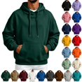 thumbnail image 1 of UDAUDU Mens Hoodies Fleece Pullover Hooded Sweatshirt Lightweight Long Sleeve Oversized Y2K Workout Athletic Hoodie With Pockets M, 1 of 9