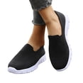 thumbnail image 1 of UDAUDU Orthopedic Shoes for Women Arch Support Tennis Shoes Wide Width Slip on Non Slip Work Shoes Knitted Mesh Stretch Comfort 2026 New Foam Shoes Black, 1 of 9