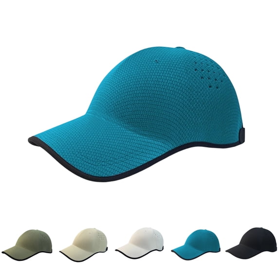 UDAUDU Seamless Packable Baseball Cap for Men & Women Lightweight Sports Baseball Cap, Ultra-Breathable Washable & Portable Quick-Dry Hat for Golf Travel (Blue)