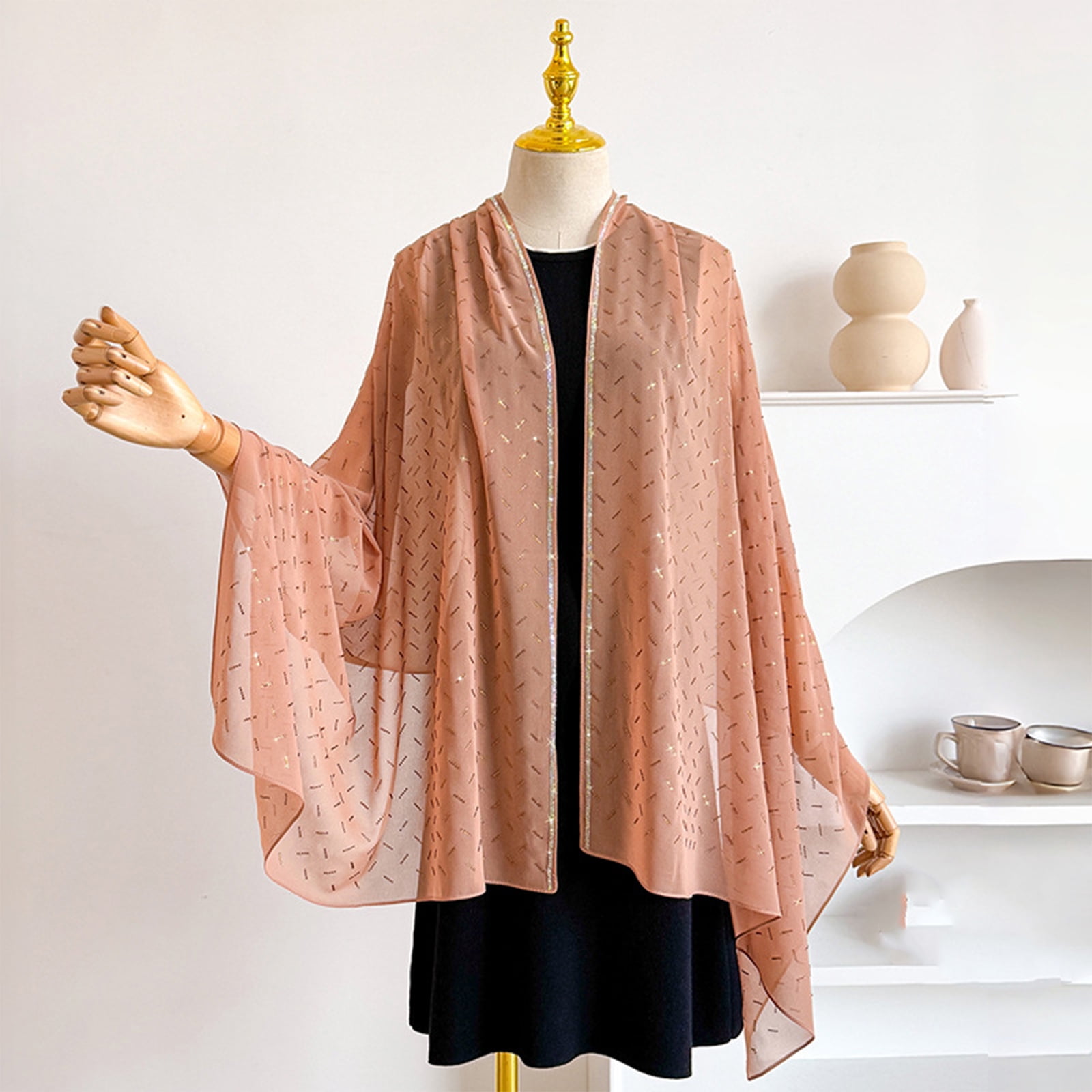 elegant wraps for formal dresses UDAUDU Shawls and Evening Silk Chiffon Feeling Scarf Wrap Women Shawl for Evening Dresses Scarf Flower Chiffon Shawl shawl over evening dress
