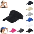 thumbnail image 1 of UDAUDU Sports Sun Visor for Women Men Lightweight Summer Cooling Stretchy Visors Hats Women's Ponytail Hat for Golf, Running, Beach Tennis, 1 of 10