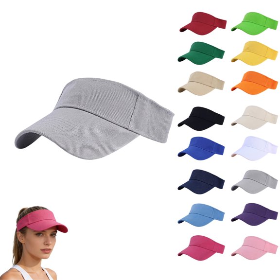 UDAUDU Sun Visor Hat for Women Structured Brim Quick-Dry Lightweight Sun Protection Sports Visor for Running Golf Tennis Women
