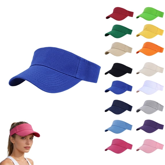 UDAUDU Sun Visor Hat for Women Structured Brim Quick-Dry Lightweight Sun Protection Sports Visor for Running Golf Tennis Women