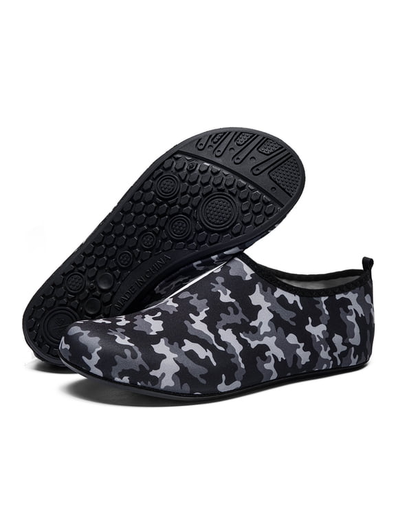 Water Shoes for Women Men Swim Pool Comfortable Water Socks Aqua Swim Socks Diving Snorkeling Running Surfing Exercise Beach Shoes Quickly Dry Slip on Shoes Black