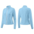 thumbnail image 1 of UDAUDU Women's Plus Size Sun Shirts UPF 50+ UV Protection Clothing Long Sleeve Full Zip Jacket Lightweight 2026 Workout Athletic Tops Sky Blue 5XL, 1 of 7