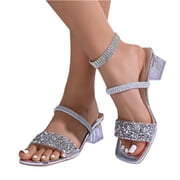 Rhinestone Clear Heels Rhinestone Clear Heels