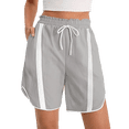 thumbnail image 1 of UDAUDU Womens Baggy Cargo Shorts Casual Wide Leg Knee Length Drawstring Elastic Waist 2026 Workout Trendy Running Athletic Yoga Shorts Gray S, 1 of 6