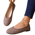 thumbnail image 1 of UDAUDU Womens Ballet Flats Slip On Comfortable Walking Ballerina Shoes Ladies Cute Lightweight Flat Shoes Pumps Low Wedge Shoes Gray, 1 of 6
