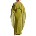 thumbnail image 1 of UDAUDU Womens Chiffon Capes Sheer Shawls & Wraps Elegant Evening Soft Wedding Party Cover Up Green S, 1 of 5