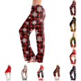 thumbnail image 1 of UDAUDU Womens Christmas Pajamas Pants Comfort Xmas Print Lounge Pants Elastic Waist Loose Fit Pajama Pants M, 1 of 6