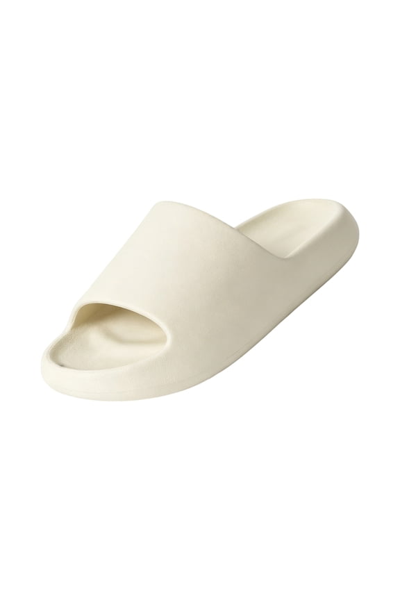 Womens Mens Cloud Slippers Pillow Slides Orthopedic Slippers Quick Drying Open Toe Thick Soft Slides Beach Vacation Shoes Water Shoes Non-Slip Indoor and Outdoor Sandals White Size 10