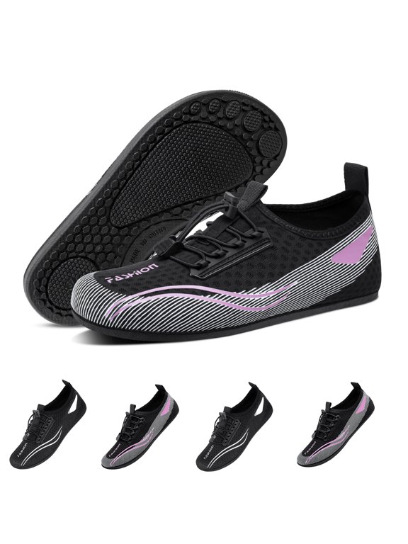 Womens Mens Water Shoes Swim Shoes Comfortable Barefoot Aqua Yoga Socks Snorkeling Surfing Running Diving Exercise Sport Shors Quickly Dry Slip on 2026 Shoes Hot Pink
