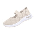 thumbnail image 1 of UDAUDU Womens Orthopedic Shoes Arch Support Running Shoes Wide Slip on Non Slip Walking Shoes Mesh Stretch Comfort 2026 Orthopedic Shoes Beige 7 Wide, 1 of 5