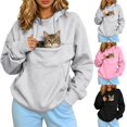 thumbnail image 1 of UDAUDU Womens Pet Pouch Hoodie Cat Carrier Hoodie Dog Oversized Long Sleeve Drawstring Sweatshirt With Pockets S, 1 of 4